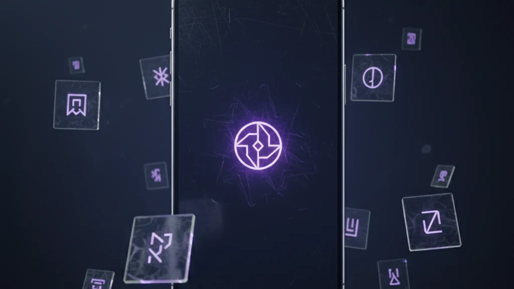 iPhone with frosted glass privacy overlay protecting hidden photos