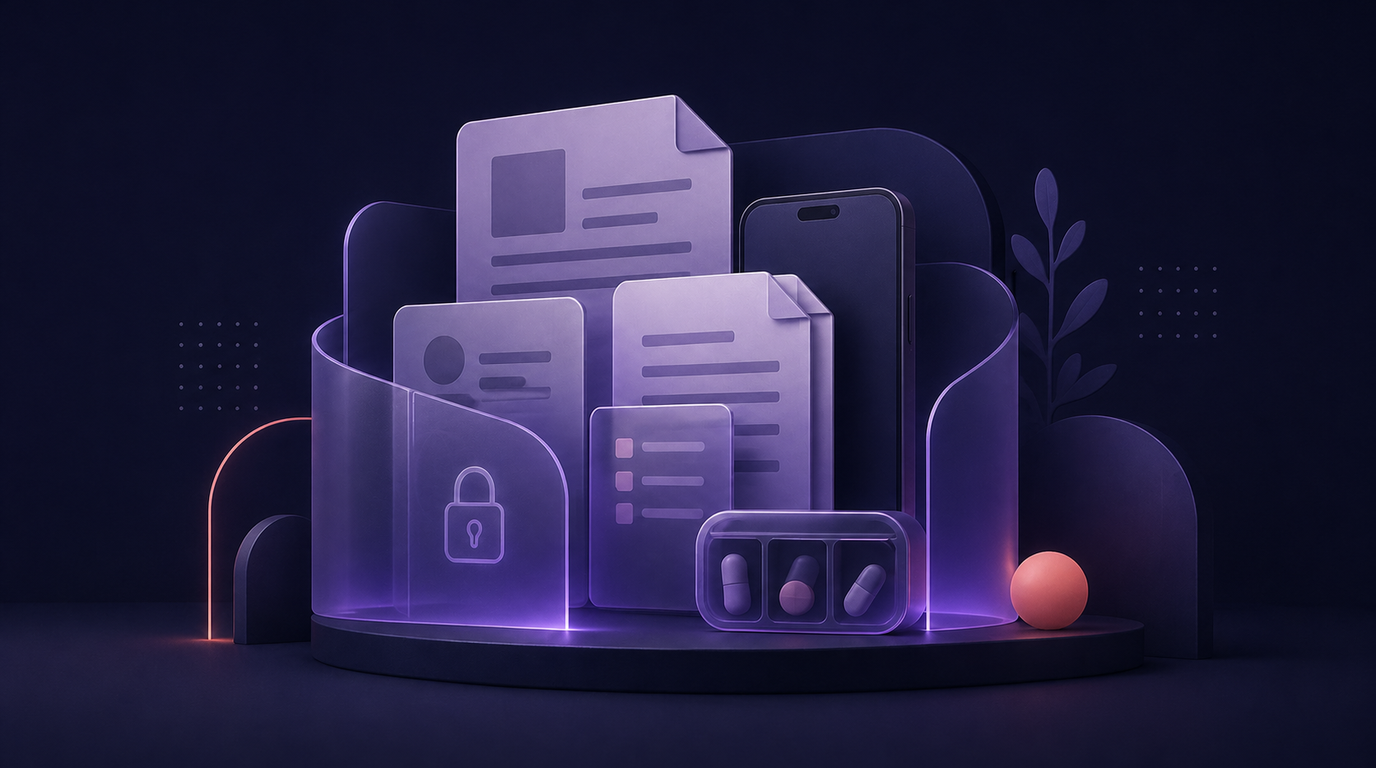 How to store caregiver medical documents on iPhone