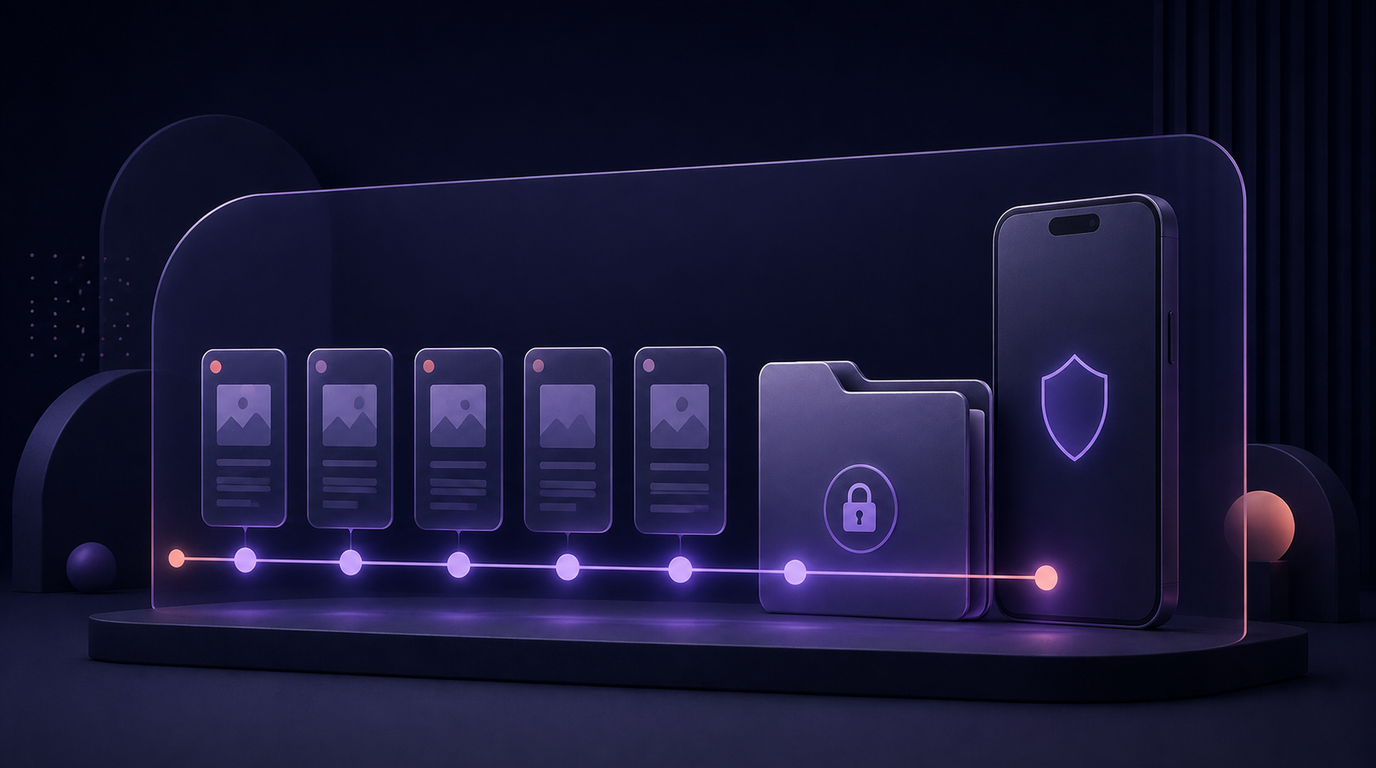 Jak vést časovou osu důkazů pro opatrovnictví v iPhonu