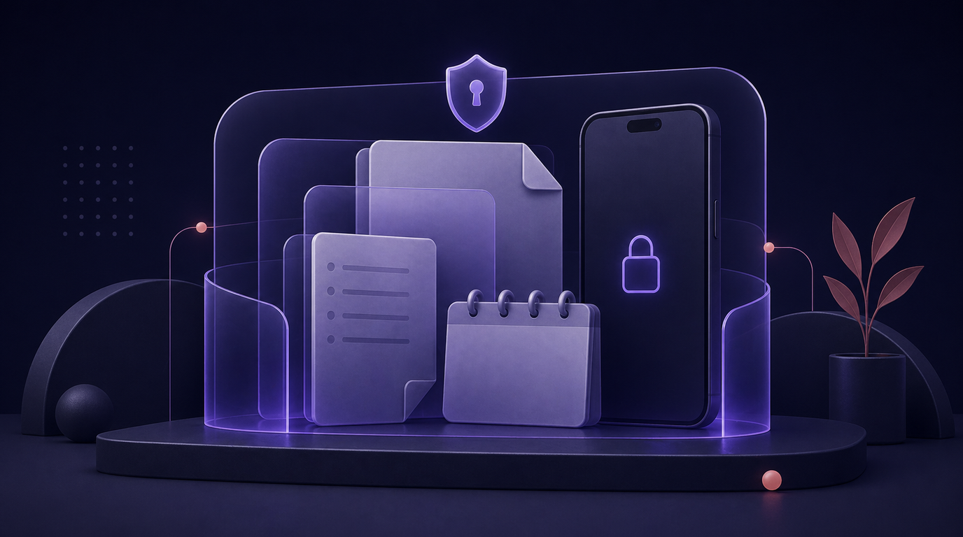 iPhoneでセラピストが顧客メモを私的に保つ方法